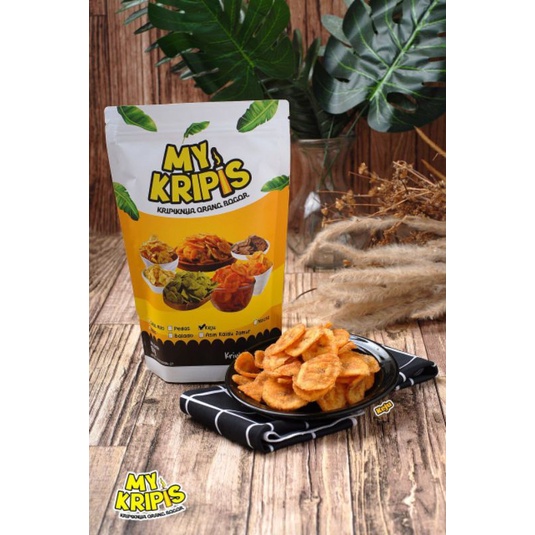 My Kripis Cemilan Enak Kekinian Kripik Pisang My Kripis  premium