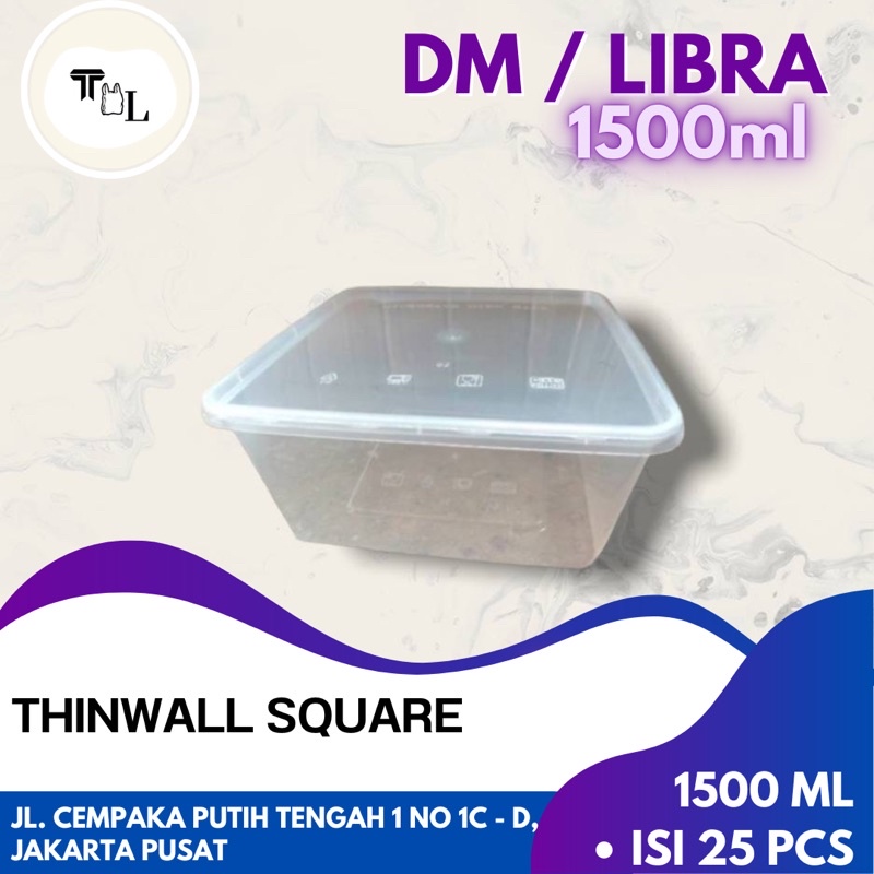 Thinwall Square DM 1500ml / Thinwall Square Libra 1500ml
