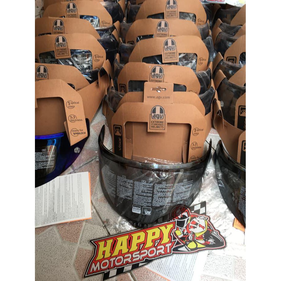 VISOR AGV PISTA GPR RACE3 DARK SMOKE FLAT ORIGINAL ITALY PISTA CORSA