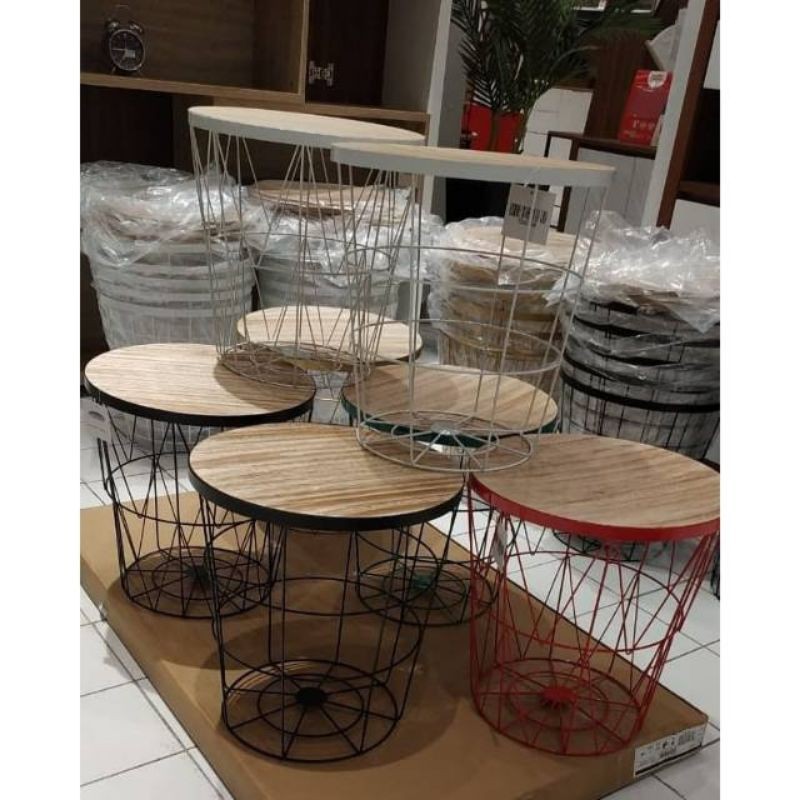 (ready) Meja toby informa/Meja pojok/Meja minimalis/meja bulat informa murah/meja sisi/meja topaz