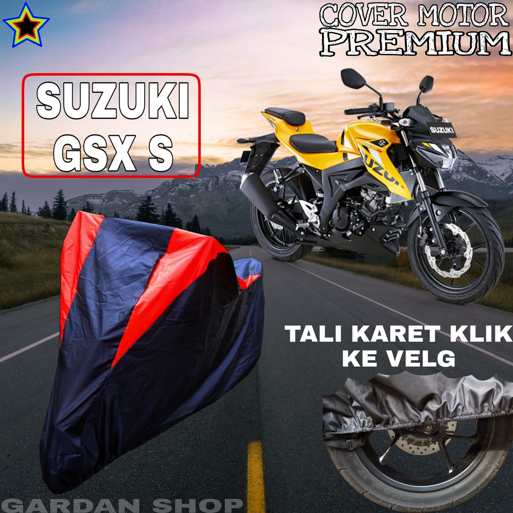 Sarung Motor SUZUKI GSX S Hitam MERAH Body Cover Penutup Pelindung Motor Suzuki Gsx PREMIUM