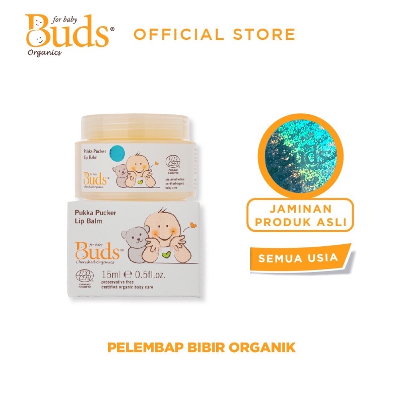 Buds Pukka Pucker Lip Balm Pelembab Bibir Bayi dan Anak