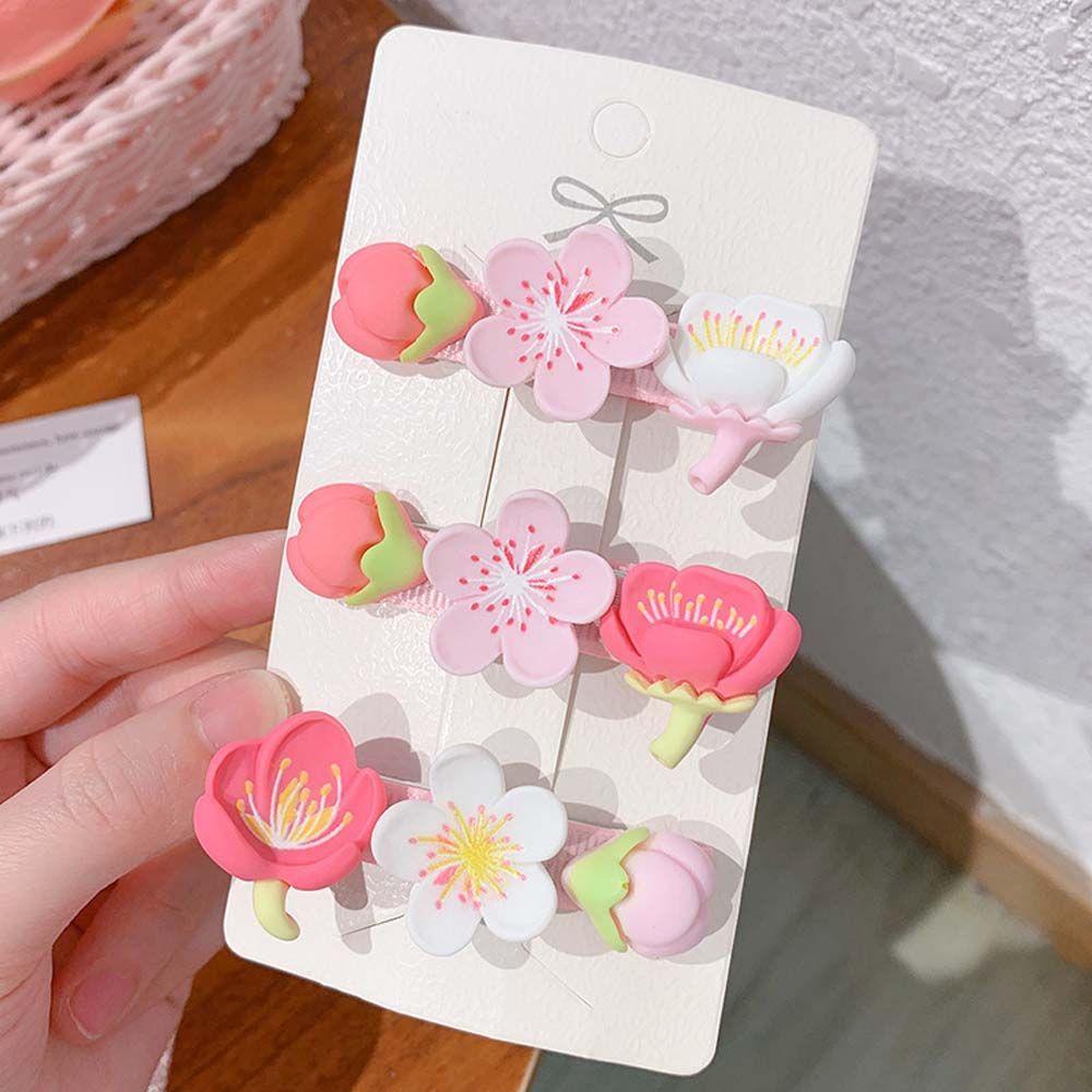 Agustinina Bunga Jepit Rambut Hadiah Segar Elegan Kuncup Wanita Hiasan Kepala Aksesoris Rambut Duckbill Klip Perhiasan Hiasan Hair Clip