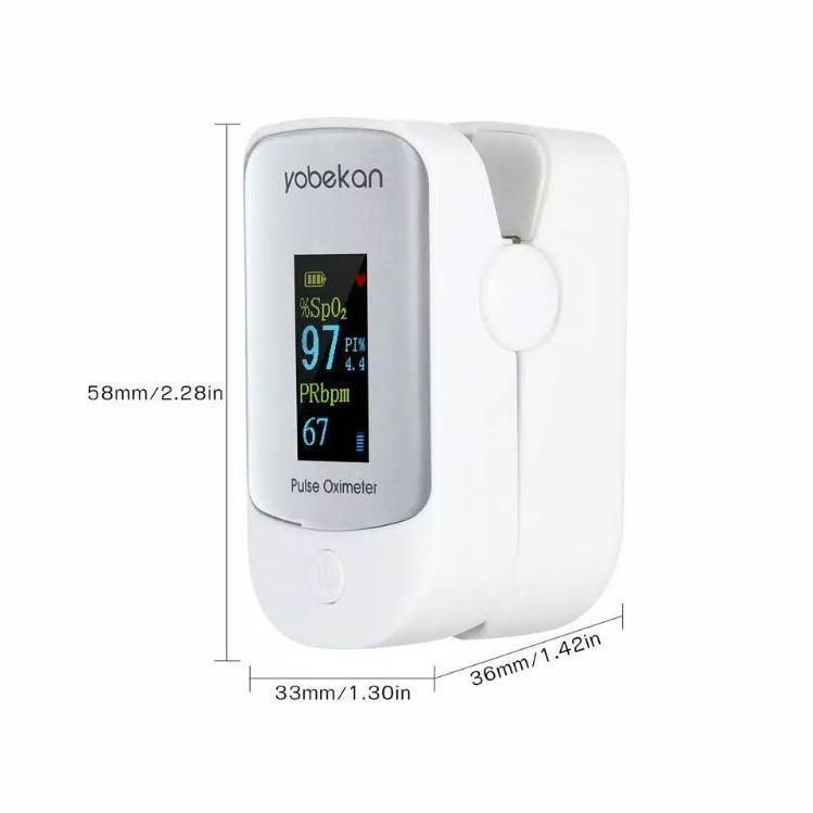 Import Terbaik OXIMETER PULSE PREMIUM Alat Cek Detak Jantung / Ukur Kadar Oksigen Oxymeter YOBEKAN