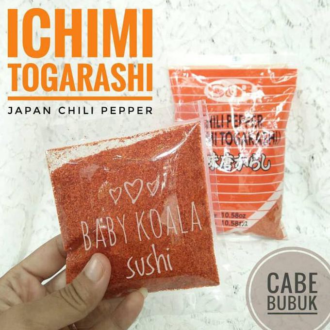 

Jual Cabe Bubuk | Ichimi Togarashi Cabai Chili Powder Ramen Udon Sushi