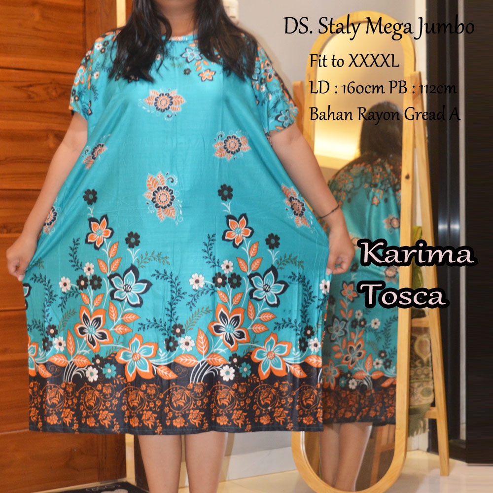 Daster Mega Jumbo Staly LD 160cm || Daster Jumbo Murah-Karima Tosca A
