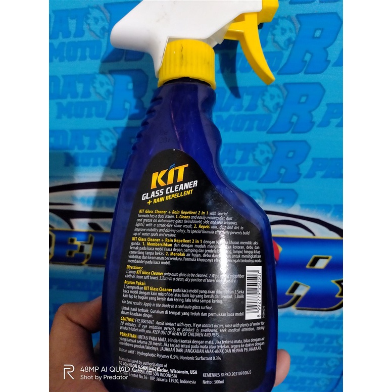 PEMBERSIH KACA MOBIL dan EFEK DAUN TALAS BAGIAN LUAR DALAM KIT AUTO GLASS CLEANER