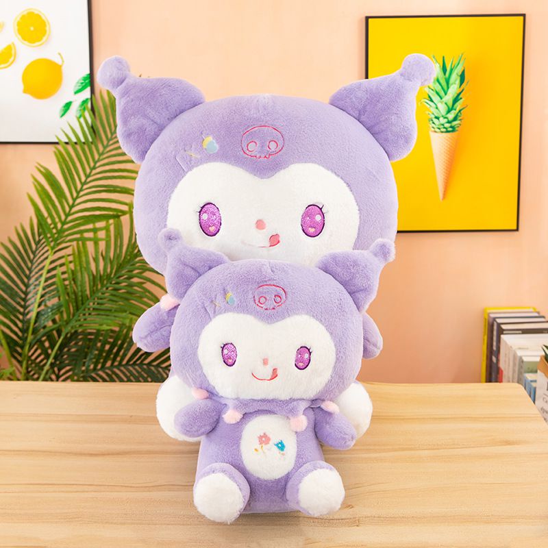 Cute Plushie Anime Sanrio Kuromi Kawaii Stuffed Dolls Cinnamoroll Hello Kitty My Melody Figure Children Plush Gift Birthday Toys