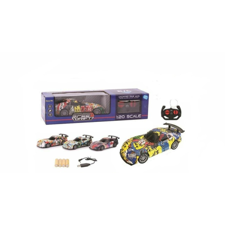 Mobil Remote Control WarnaWarni Mobil RC Speed Drift 4 Function RC Car - Mainan Mobil Murah