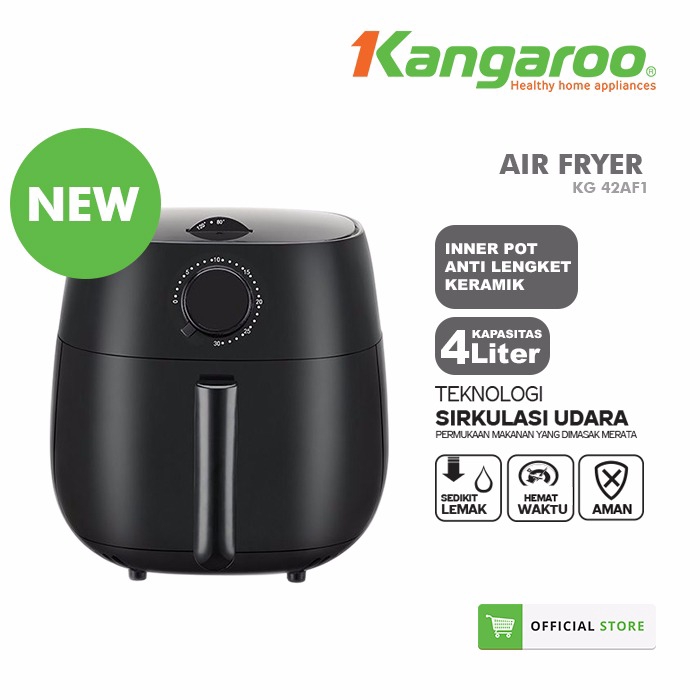 Kangaroo Air Fryer KG42AF1 Air Fryer Untuk Makanan Bebas Lemak Jahat