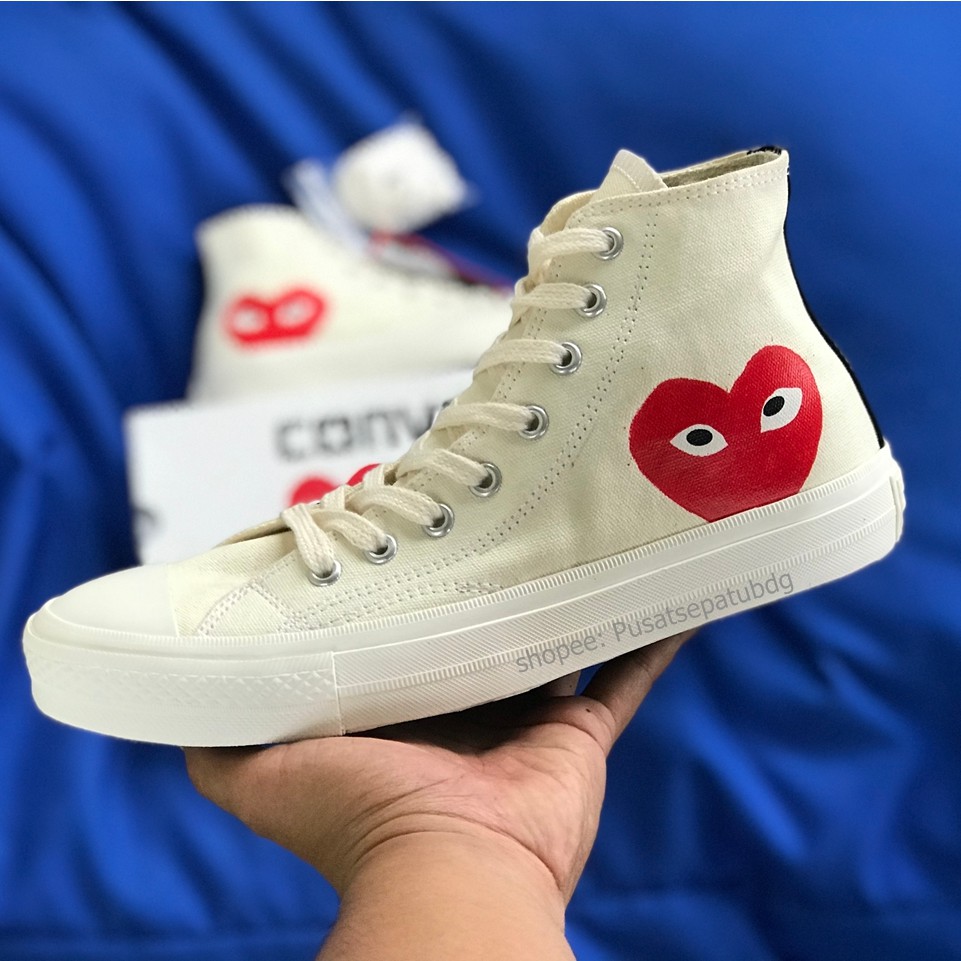 CONVERSE 70S PLAY CDG COMME DES GARCONS HIGH OFF WHITE