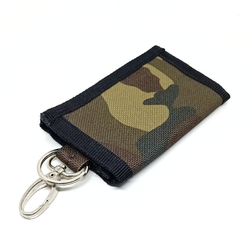 Dompet STNK Gantungan Kunci Mobil / Motor - Motif Loreng Army