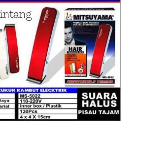 ❇ Alat Cukur Rambut Mitsuyama MS-5022 - Alat Cukur - Alat cukur Rambut ♂