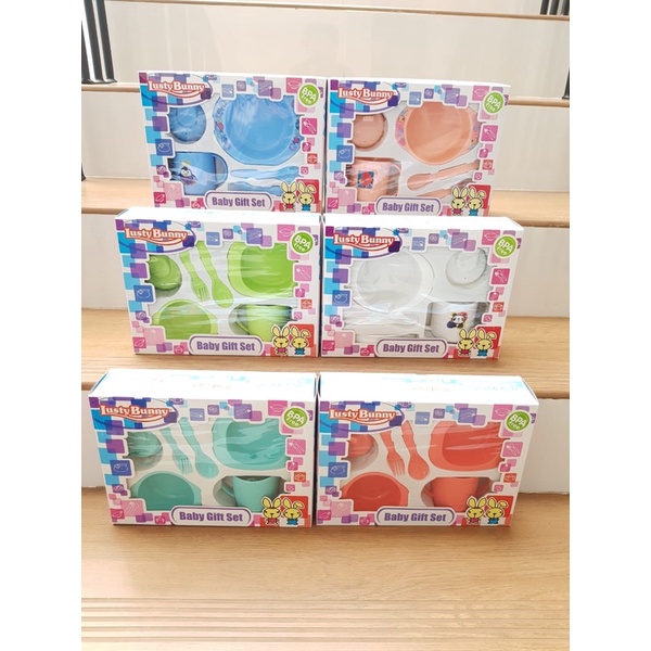 LUSTY BUNNY FEEDING SET/ BABY SET/ KADO BAYI / KADO LAHIRAN