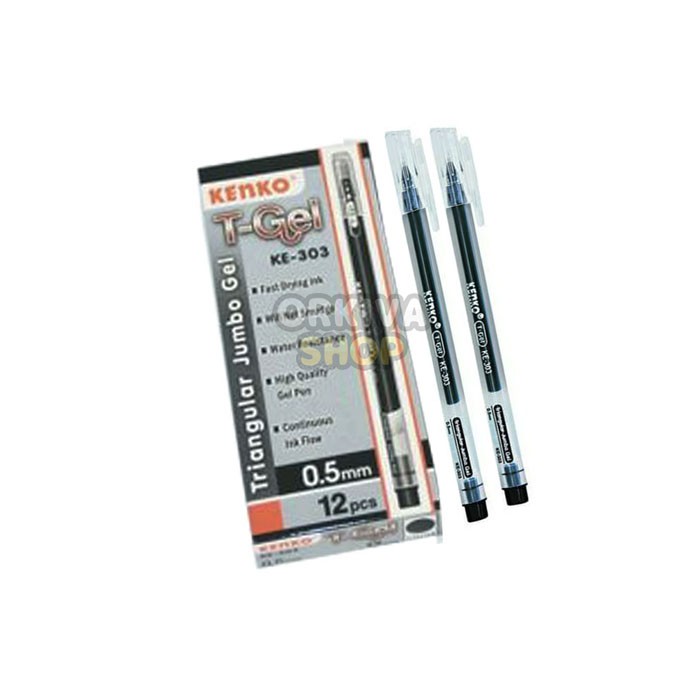

KENKO GEL PEN KE-303 T-GEL HITAM