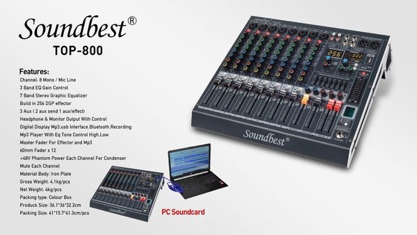soundbest top 800 mixer