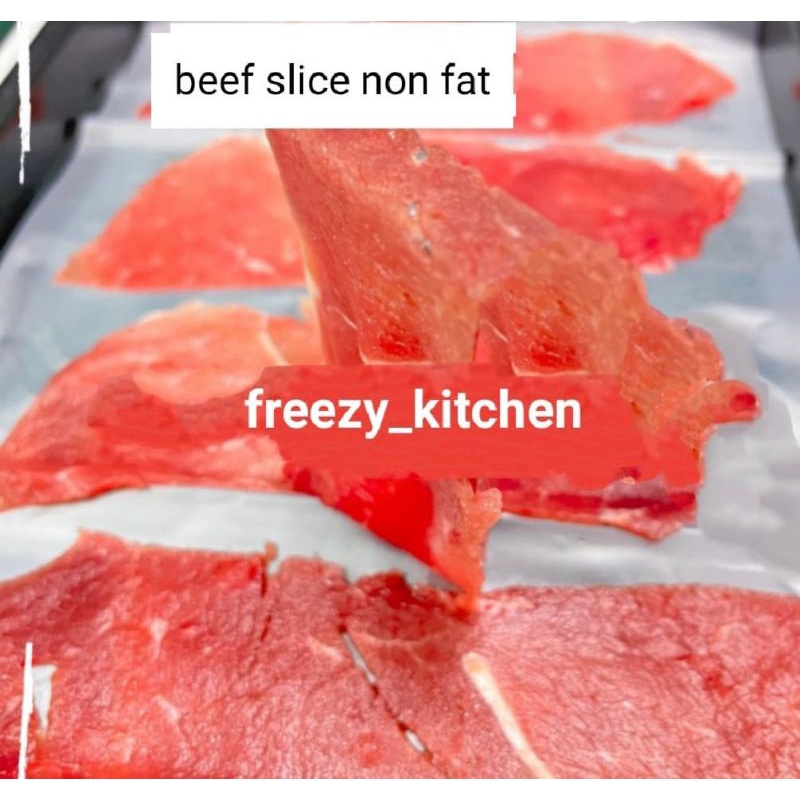 

slice beef non fat