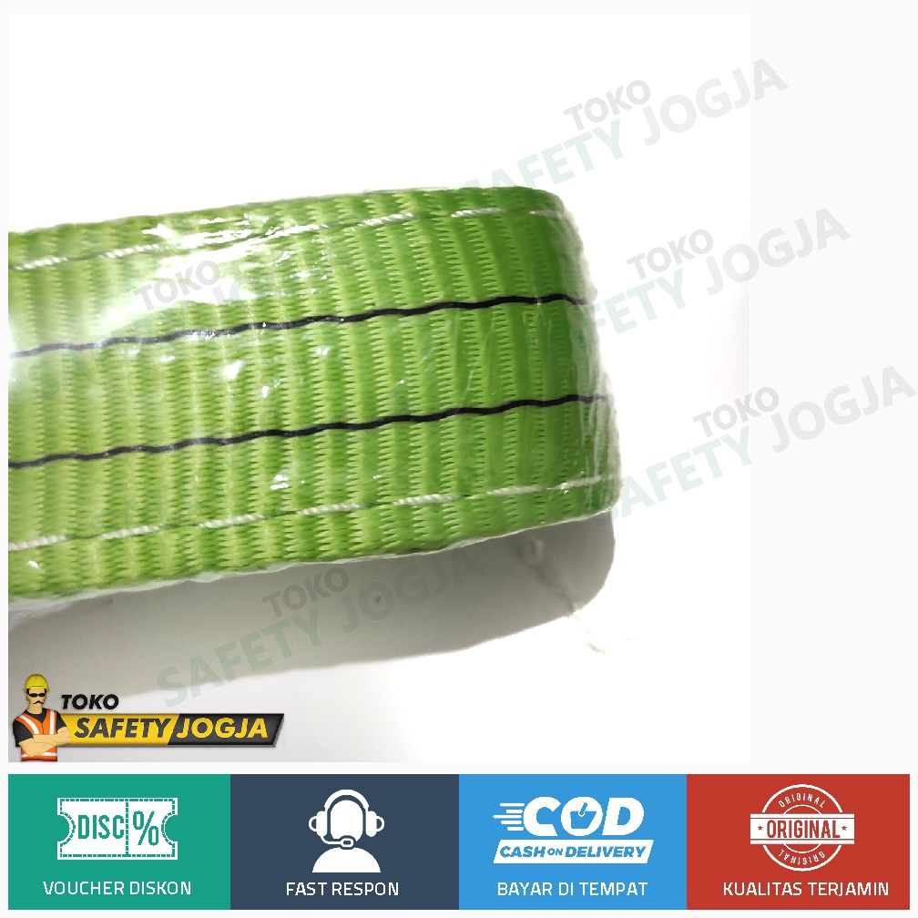 WEBBING BELT SLING SAFETY 2 Ton x 2 Meter Tali Pengikat Pengangkat