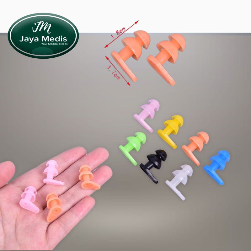 Ear Plug Silicone Waterproof 1 Pasang