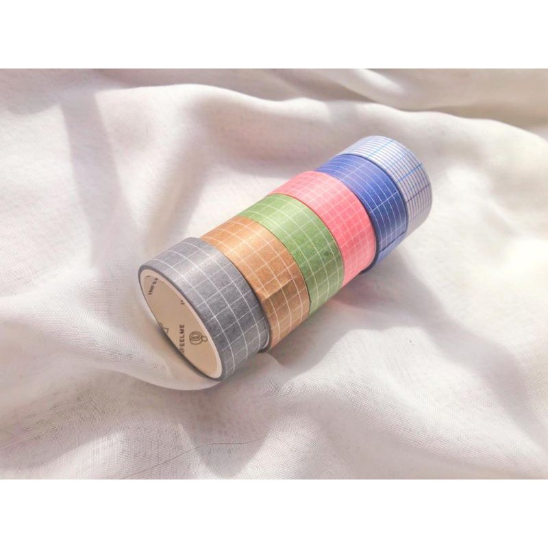 

colorful grid washi tape