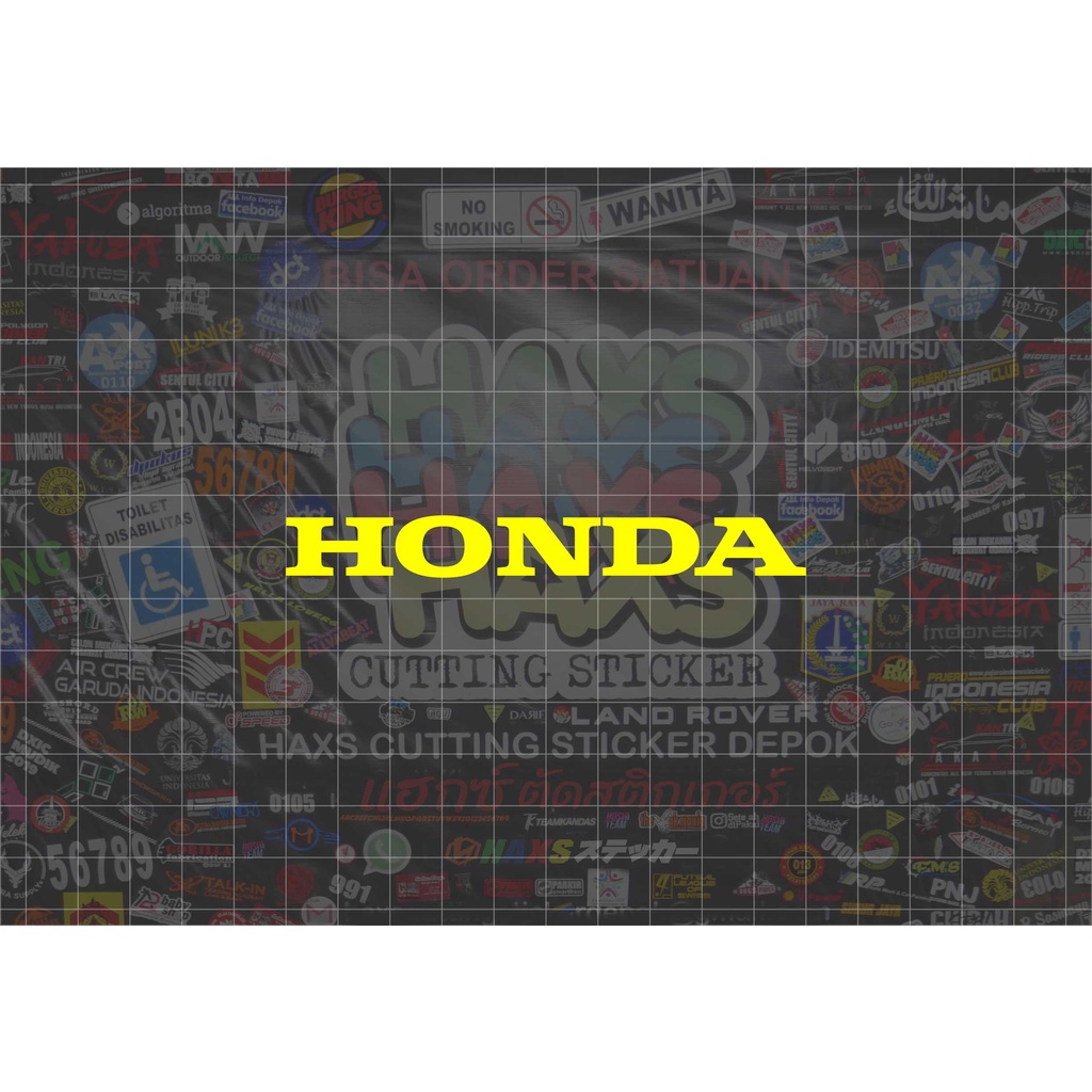 Cutting Sticker Tulisan Honda Ukuran 10 Cm Untuk Motor