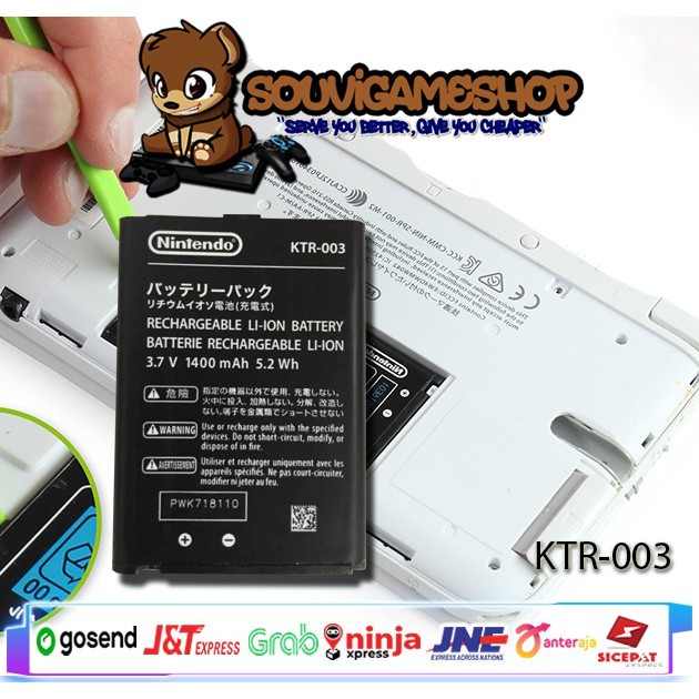 Batre Original New 3DS Reguler Battery Replacement Ori Nintendo