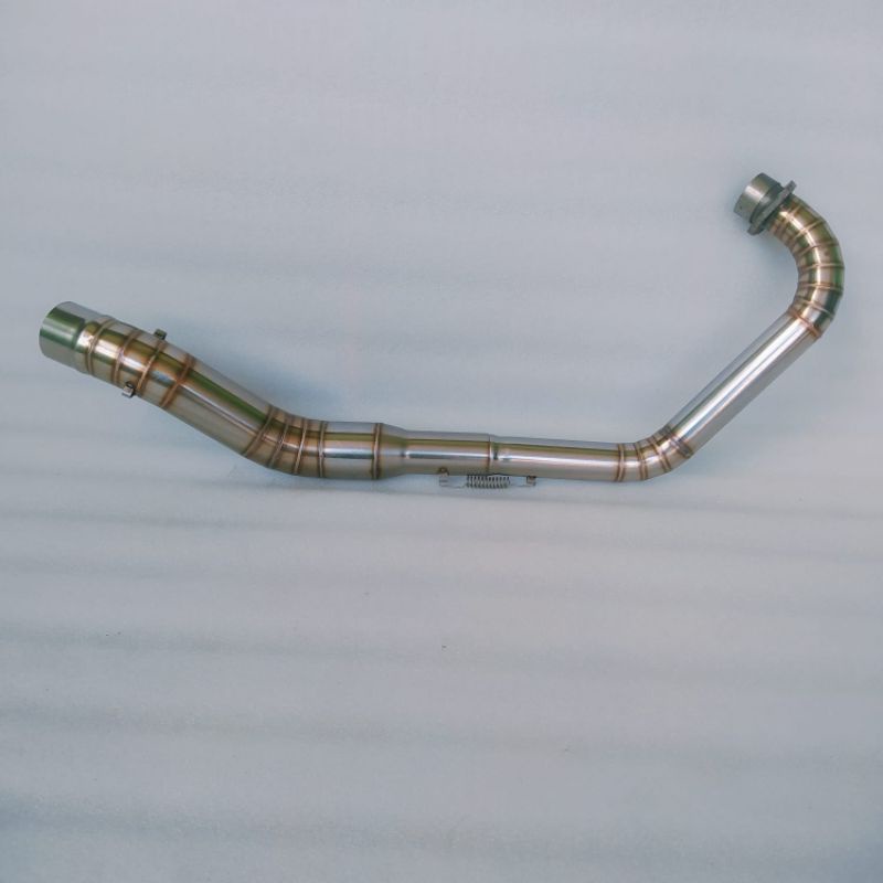 Leher pipa knalpot Yamaha VIXION OLD full cacing stainless steel