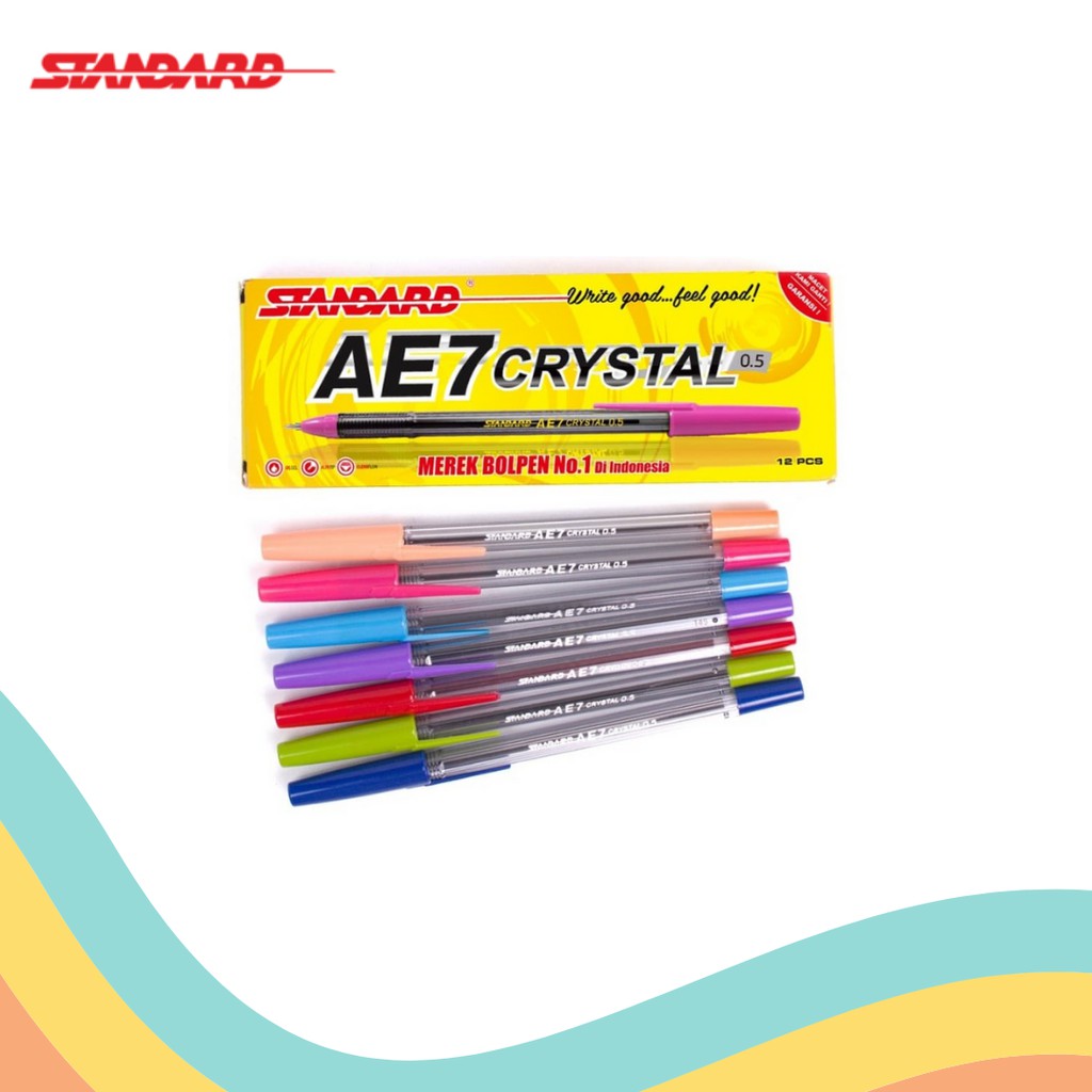 

BALLPOINT STANDARD AE-7 CRYSTAL (12 PCS)