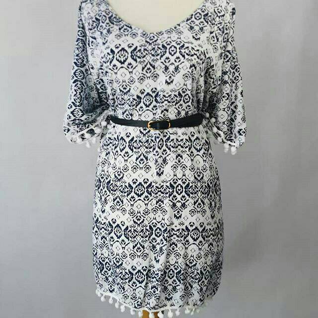 New Produk Minidress pompom oleh oleh bali