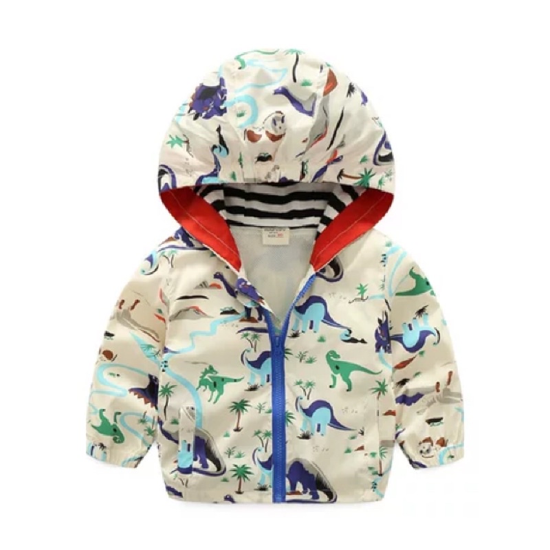 JaKet hoodie parasut motor anak / baby / bayi tahan angin dan air hujan lapisan dalaman tidak panas-B