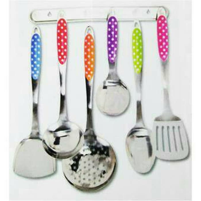 "Kitchen tools set Vicenza 915 P polkadot alat bantu masak"