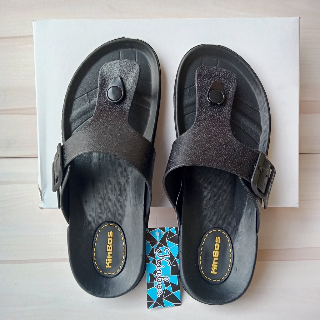 sandal karet jepit pria model terbaru  sandal fashions pria  sandal pria karet slip on merek kinbos