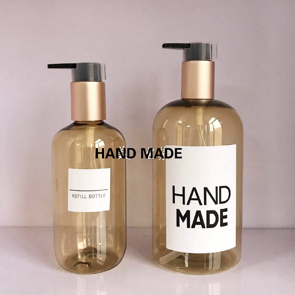 500ml Refillable Plastic Lotion Dispenser Empty Pump Bottle for Shampoo and Conditioner Dispenser