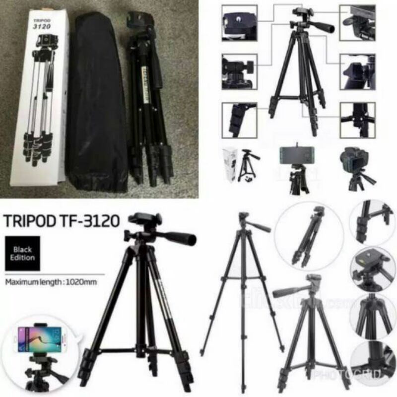 New Tripod hp weifeng 3120A 1 Meter / Tripod Camera / Free holder u