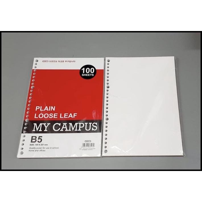 

Kertas Loose Leaf Polos Kiky B5 Isi 100 Lembar | Refill Binder File