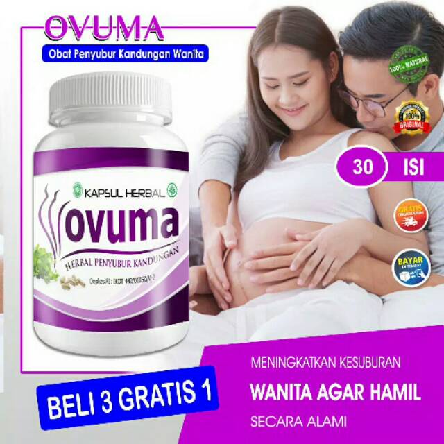 OBAT MANDUL OVUMA - Untuk Kesuburan Pria & Wanita Agar Cepat Hamil, Penyubur Kandungan 90% Berhasil