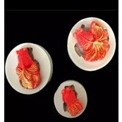 cetakan silikon puding coklat ikan mas koki