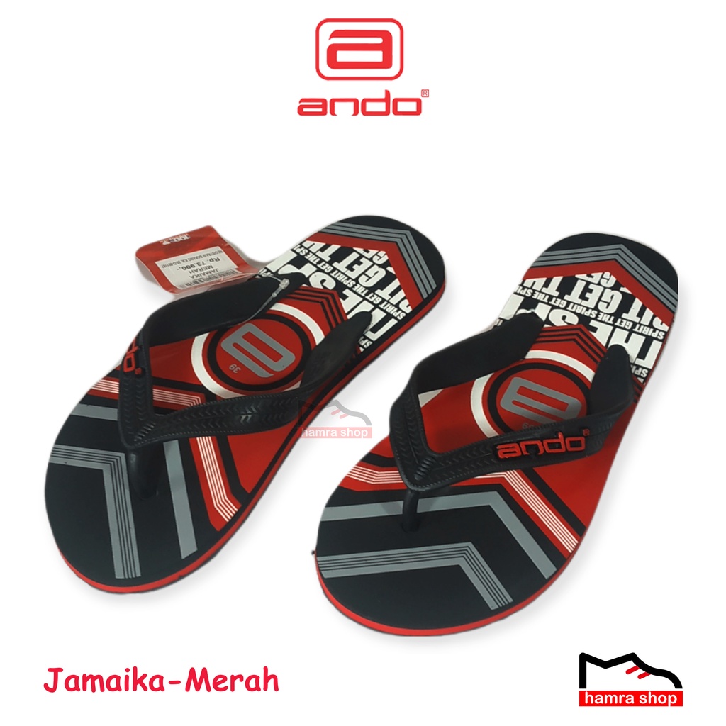 Ando Jamaika Sandal Jepit Pria Dewasa dan Remaja Original 38-42