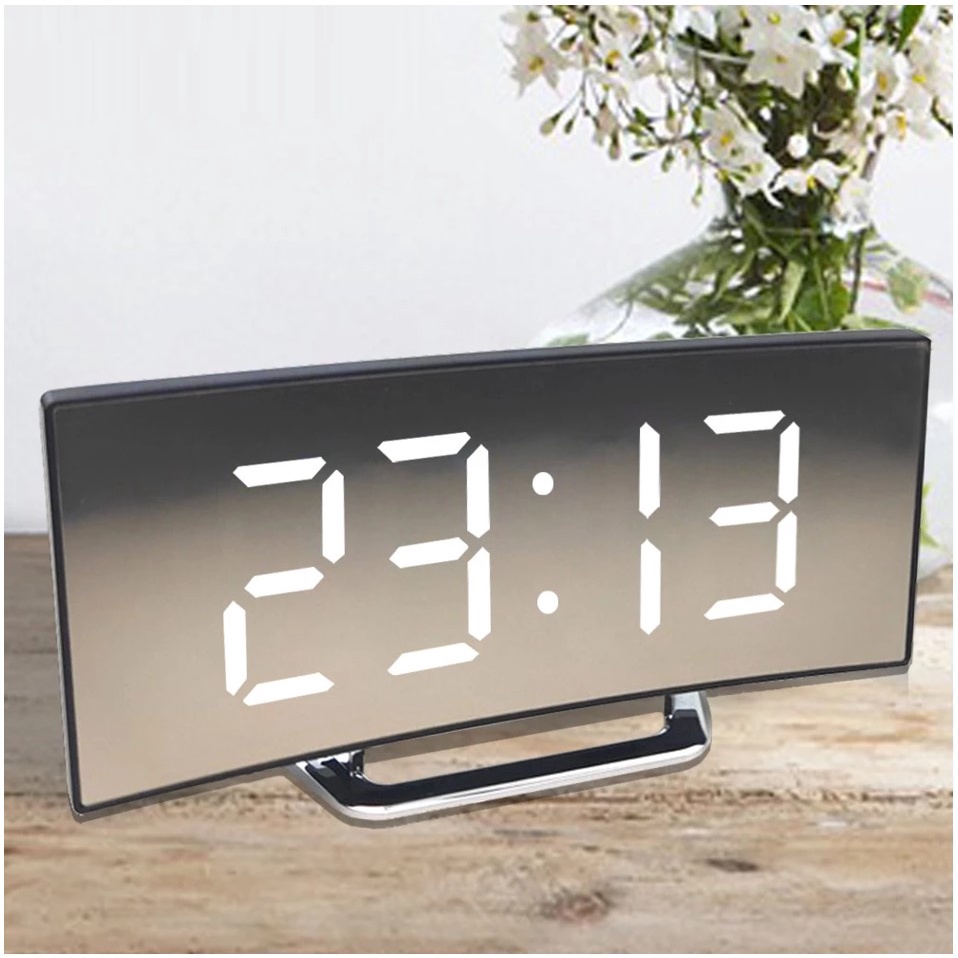 Jam Meja Digital LED Smart Alarm Desk Clock ES6507 Free Baterai