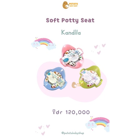 Kandila Soft Baby Potty Seat  With Handle - Alas Duduk Kloset