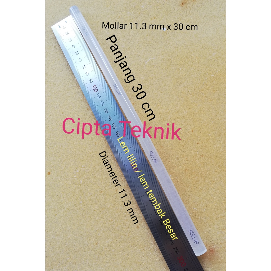 

Lem tembak besar 11,3mm x 30cm Mollar Lem Lilin Lem Stick Lem Bakar Glue Stick