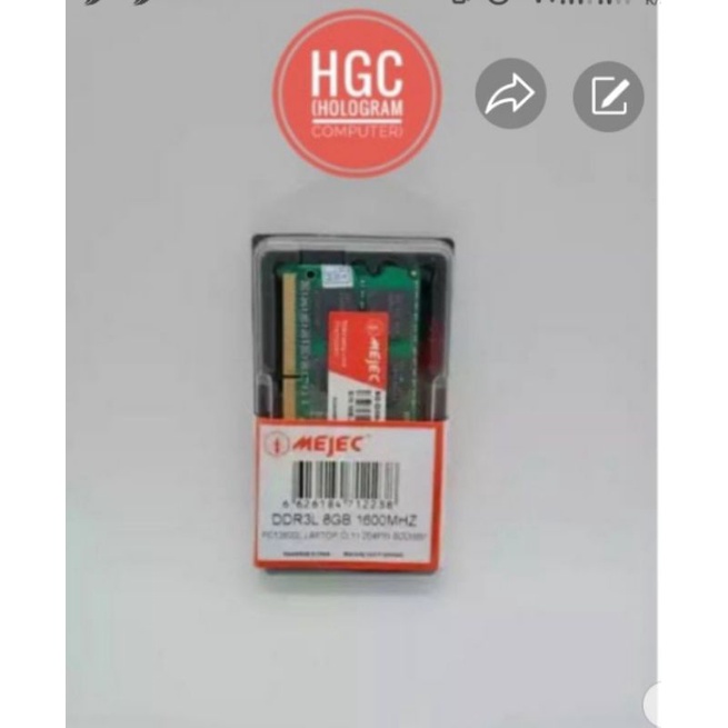 Memori Ram Sodim DDR 3  8GB/4GB/2GB Compatibel Semua Laptop