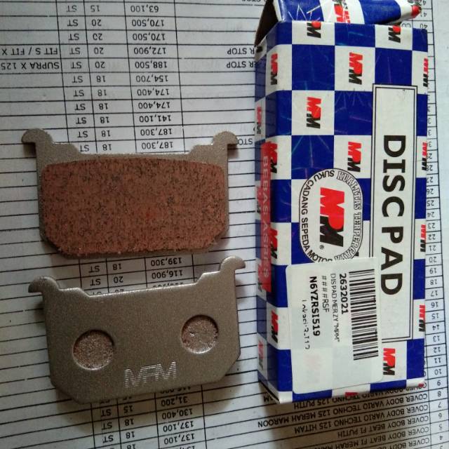 Dis pad kampas rem depan binter merzy