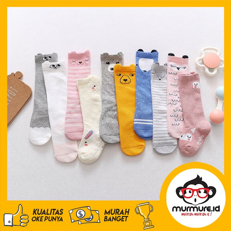 MURMURE.BABY | KAOS KAKI ANAK BAYI PANJANG / KAOS KAKI ANAK MOTIF ANIMAL