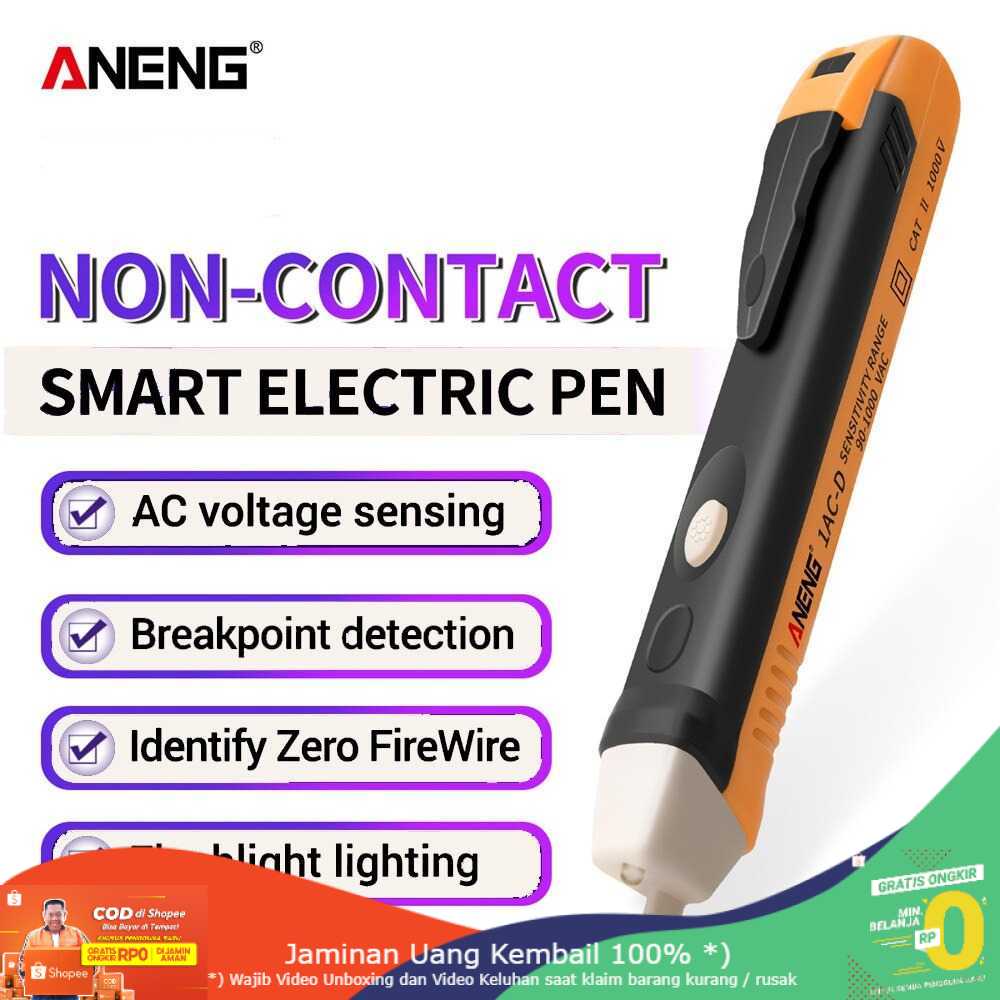 (BISA COD) RVOSTR ANENG Tester Non Contact AC Voltage Detector 90V-1000V - 1AC-D Plus