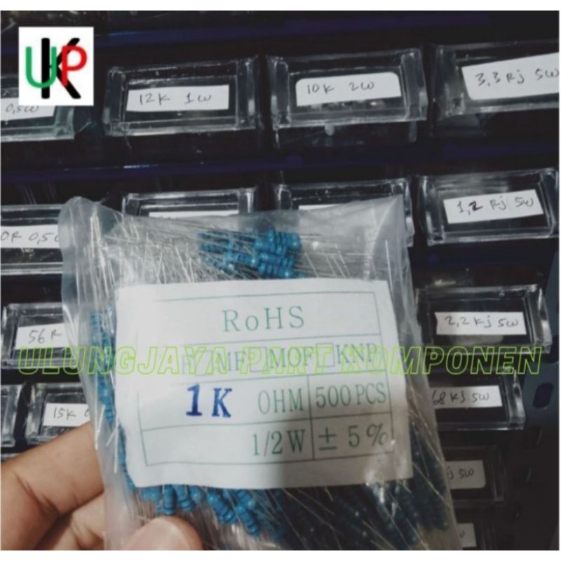 resistor 1K 0.5W 1 kilo ohm 0.5watt