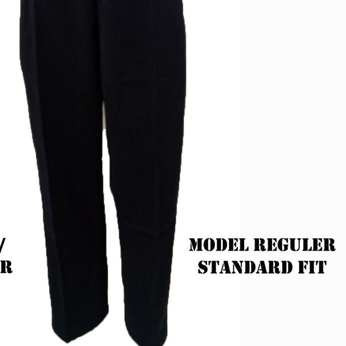 Celana Formal Kain Kerja Pria Warna Biru Coklat Abu-abu Bahan Teflon Tebal