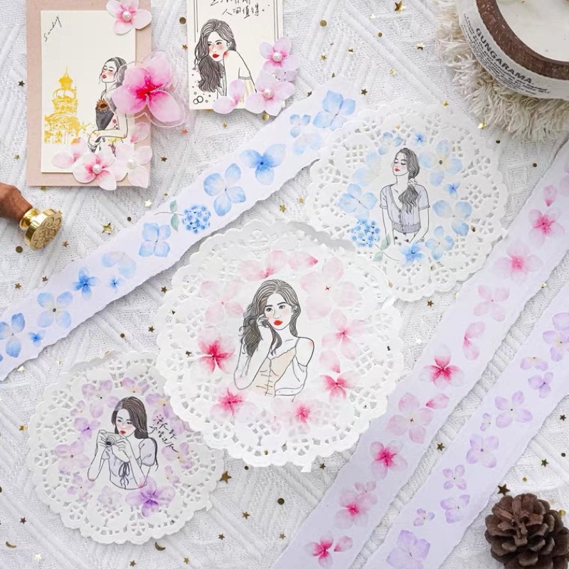 

Jennyuanzi Hydrangea Flower Washi Tape