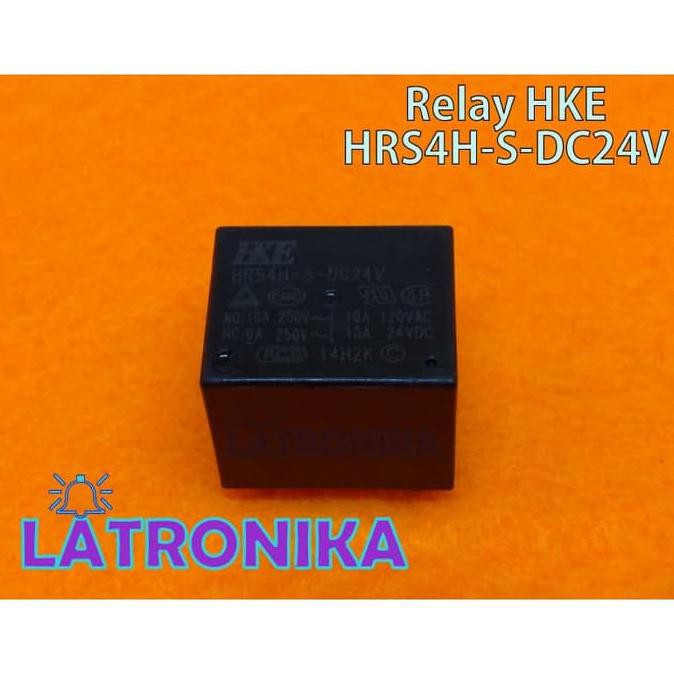 Relay HKE Asli HRS4H-S-DC24V Relay 24V 10A 24Volt 24 V Volt SPDT 5 Pin