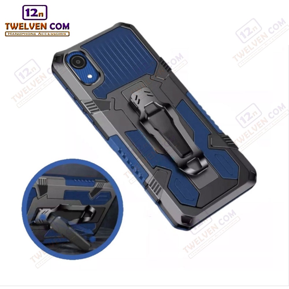 Case Shockproof Samsung A03 Core Armor Hardcase Stand Clip